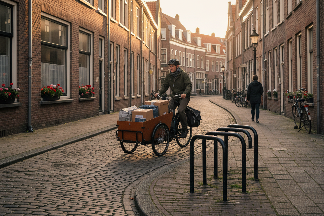 Bakfietsen in de Stevinstraat: tips voor veilig parkeren en manoeuvreren in smalle straten