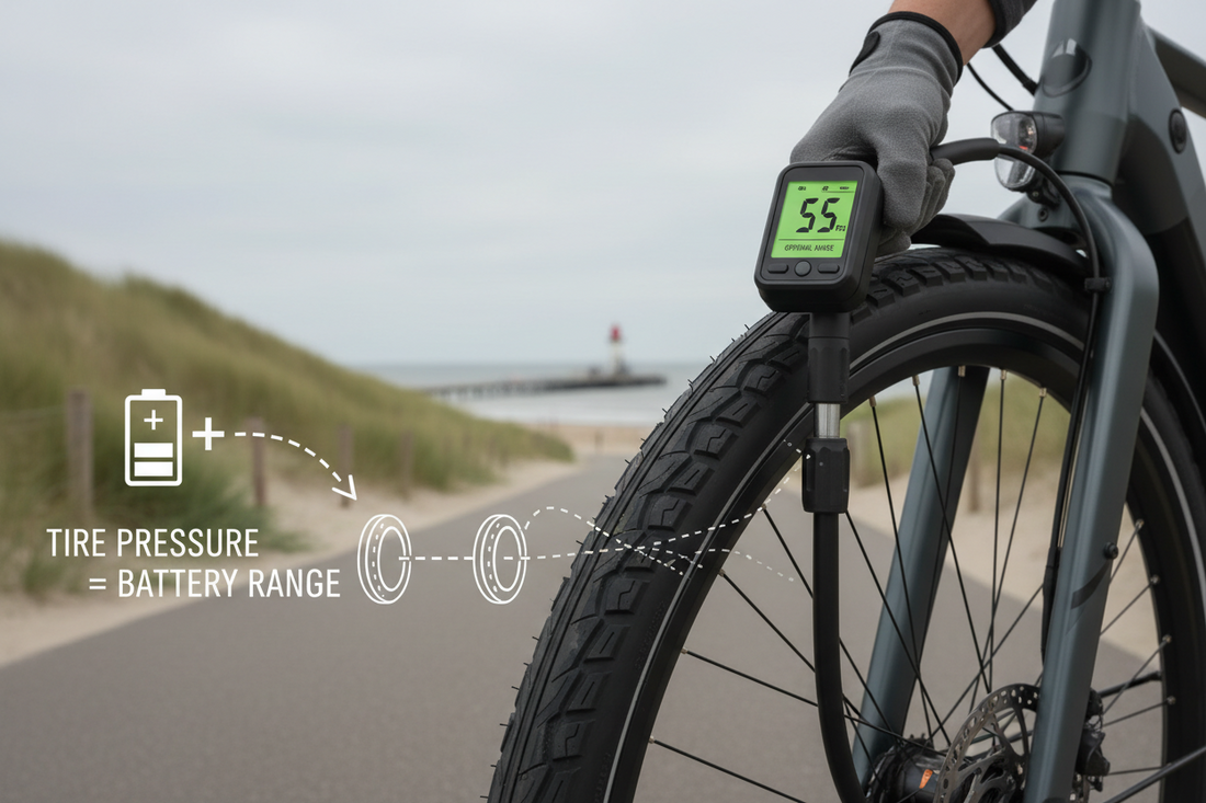 Bandenspanning en actieradius: wat is de technische relatie bij e-bikes?