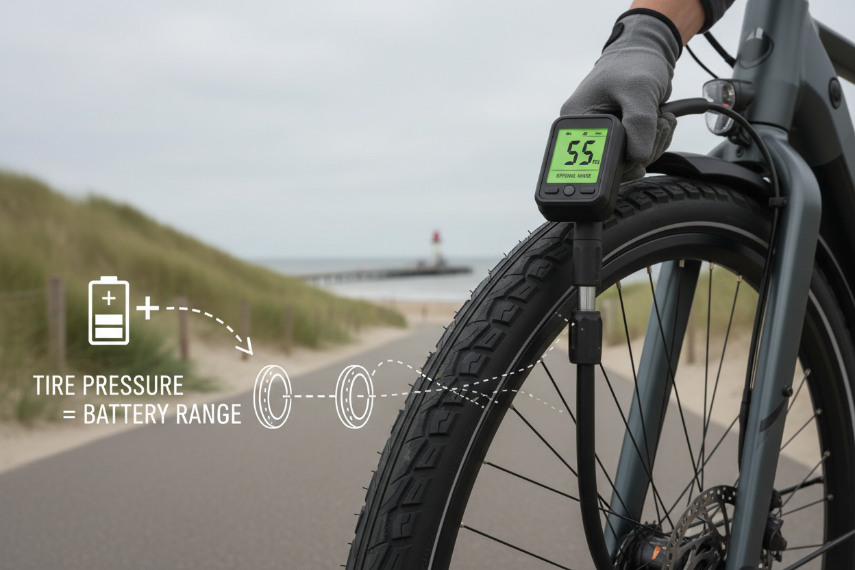 Bandenspanning en actieradius: wat is de technische relatie bij e-bikes?