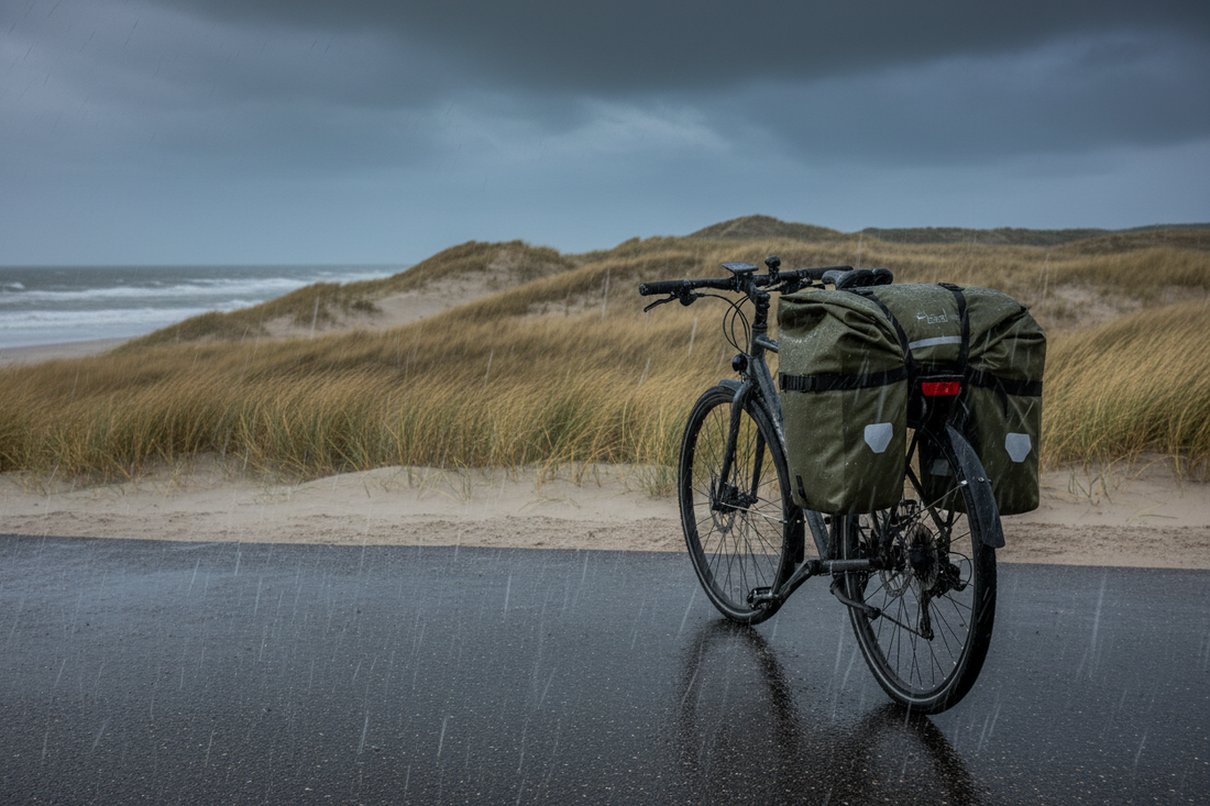 Basil fietstassen: hoe waterdicht zijn ze echt tijdens een herfststorm aan de kust?