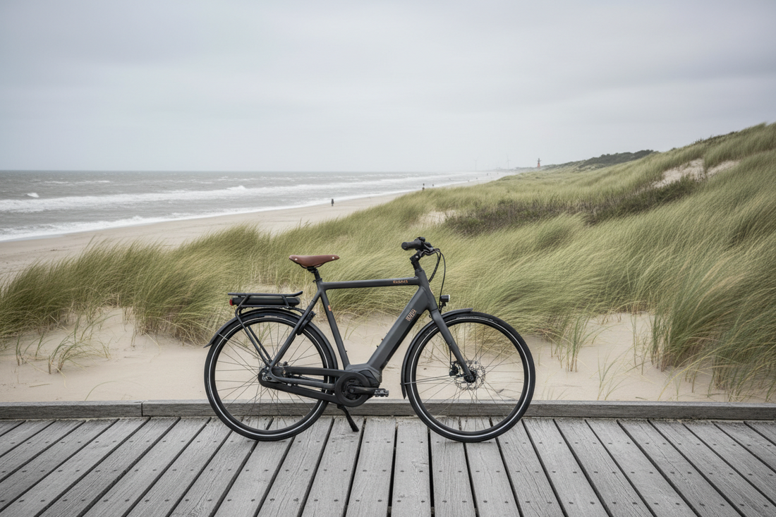 Gazelle elektrische fietsen in Den Haag: motor, accu en kustwind