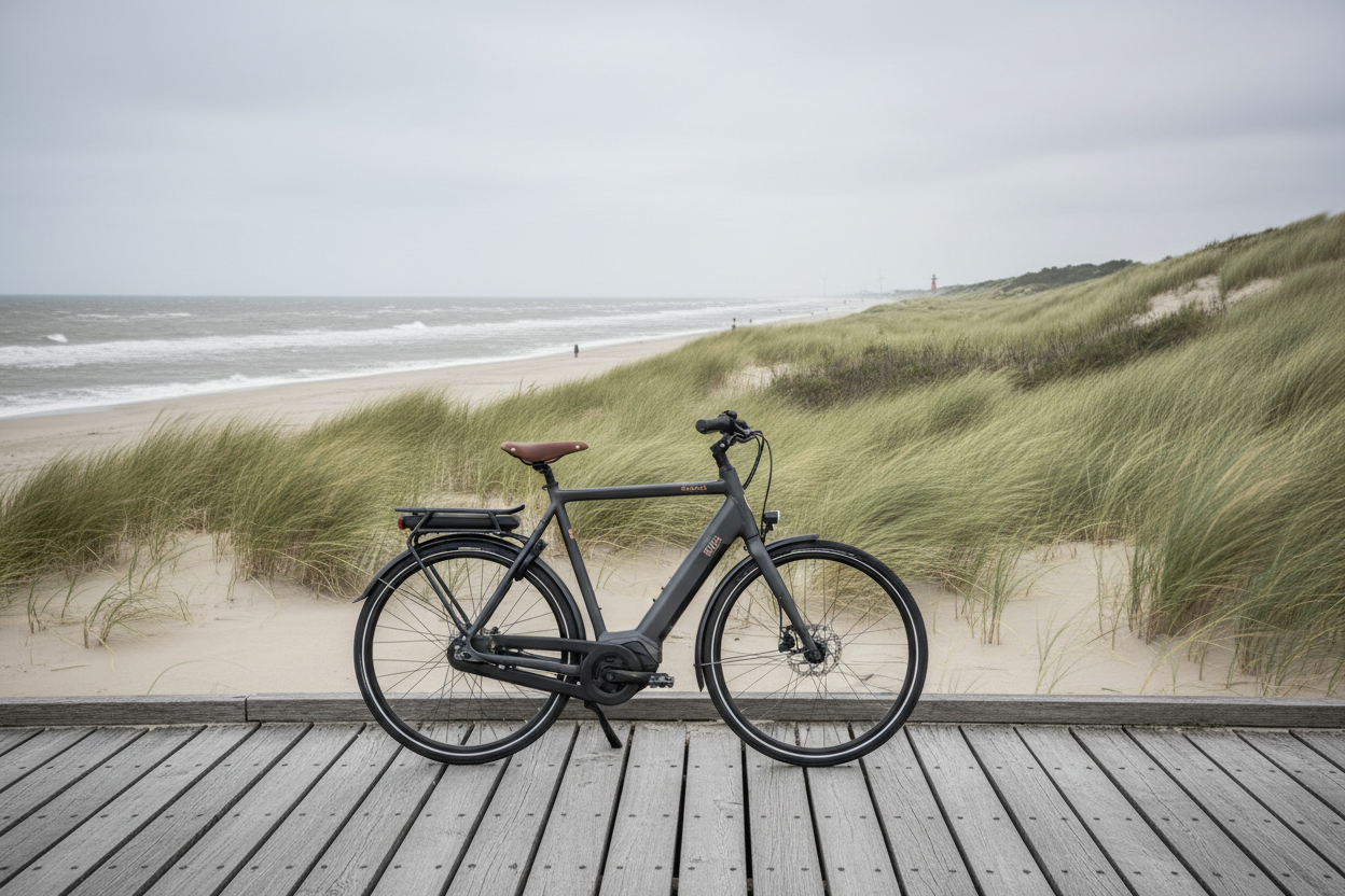 Gazelle elektrische fietsen in Den Haag: motor, accu en kustwind