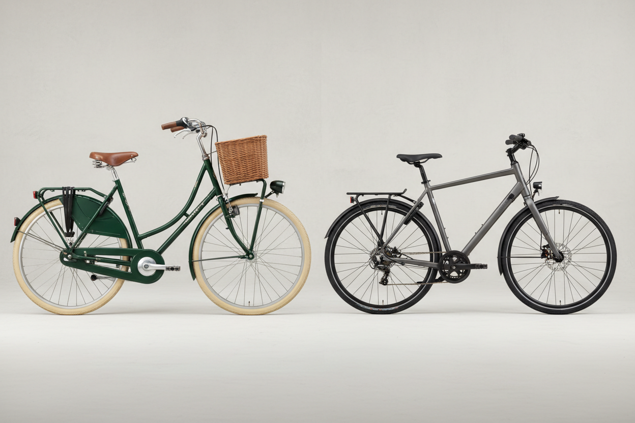 Wat is het verschil tussen stadsfietsen en hybride fietsen?