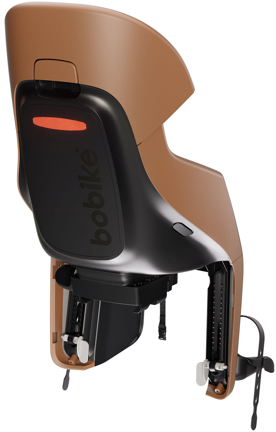 Kinderzitje achter Bobike Evolve Maxi - dragerbevestiging - Cinnamon Brown
