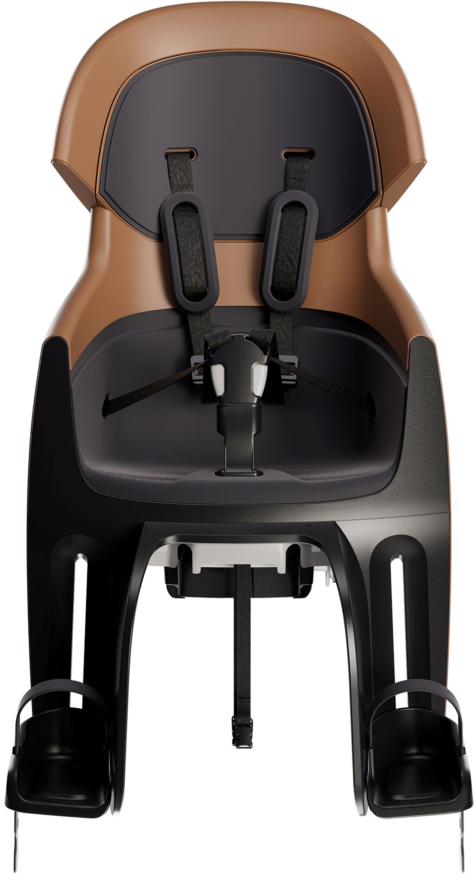 Kinderzitje achter Bobike Evolve Maxi - dragerbevestiging - Cinnamon Brown