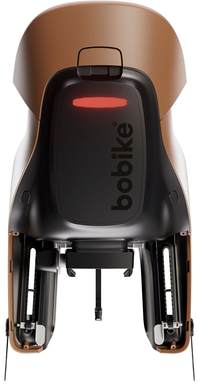 Kinderzitje achter Bobike Evolve Maxi - dragerbevestiging - Cinnamon Brown