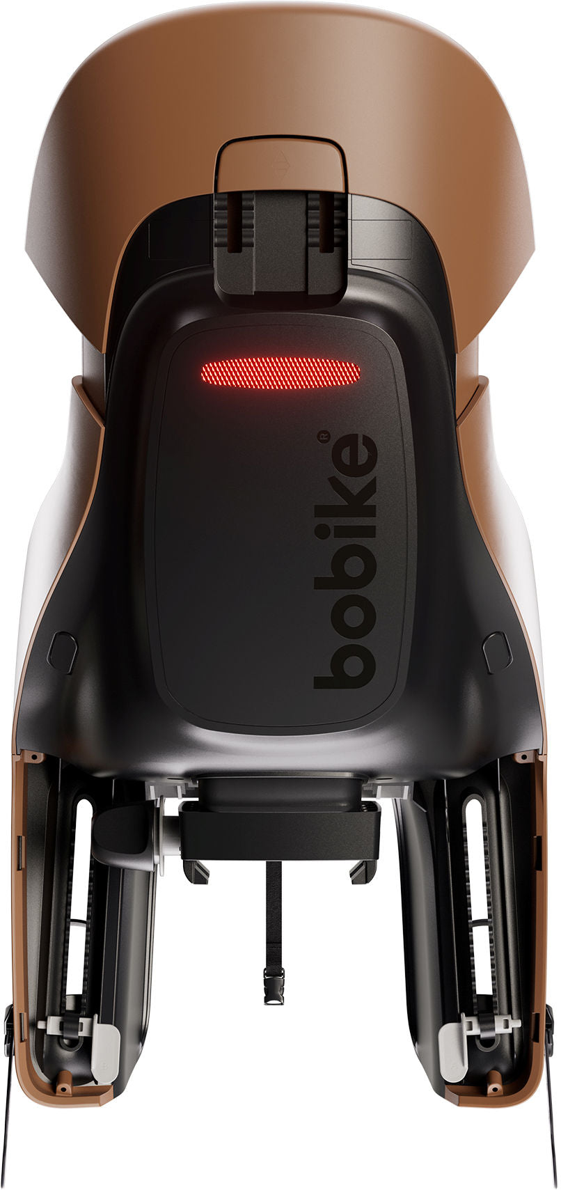 Kinderzitje achter Bobike Evolve Maxi - dragerbevestiging - Cinnamon Brown
