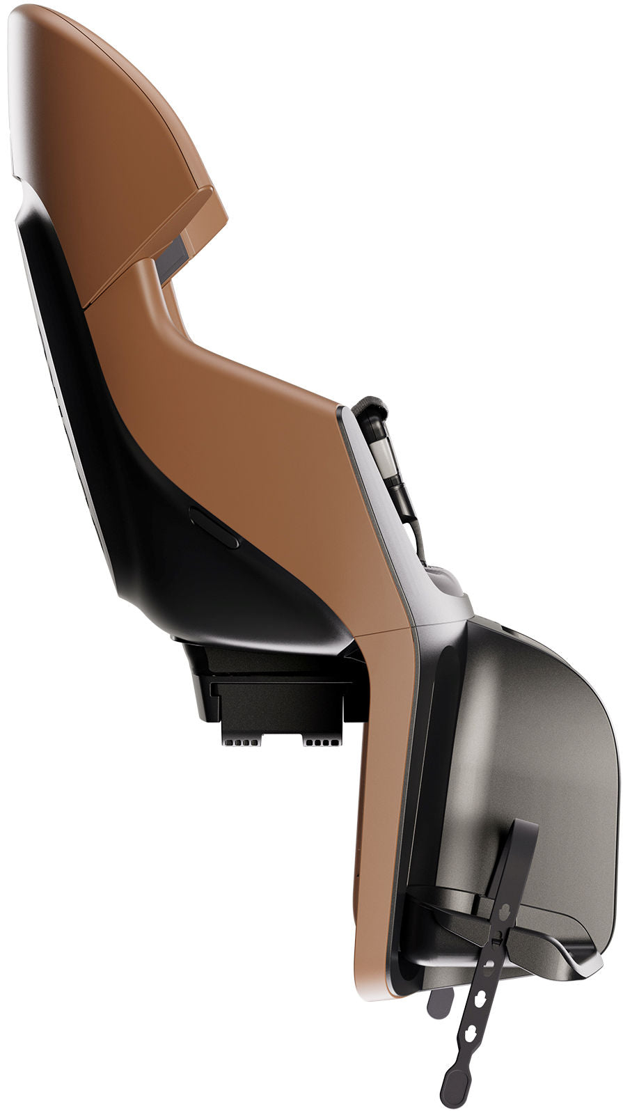 Kinderzitje achter Bobike Evolve Maxi - dragerbevestiging - Cinnamon Brown