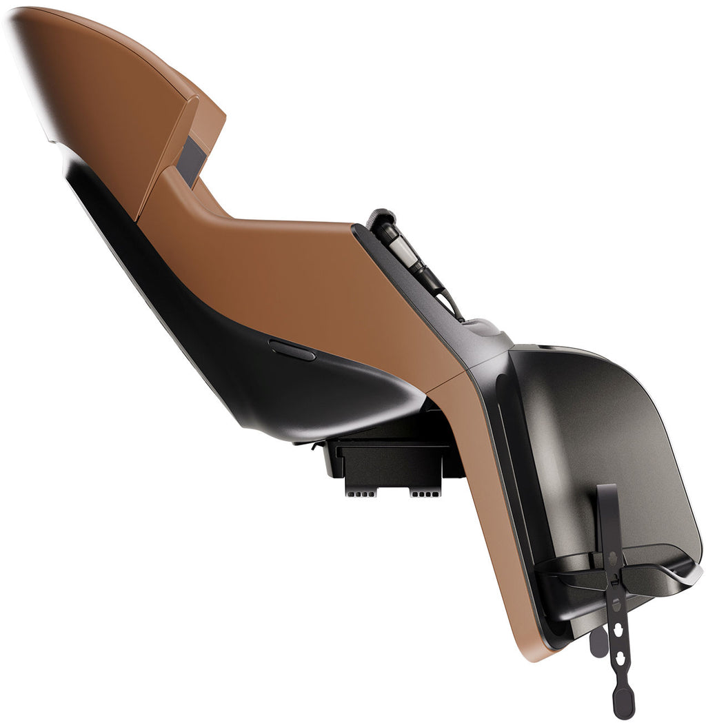 Kinderzitje achter Bobike Evolve Maxi - dragerbevestiging - Cinnamon Brown