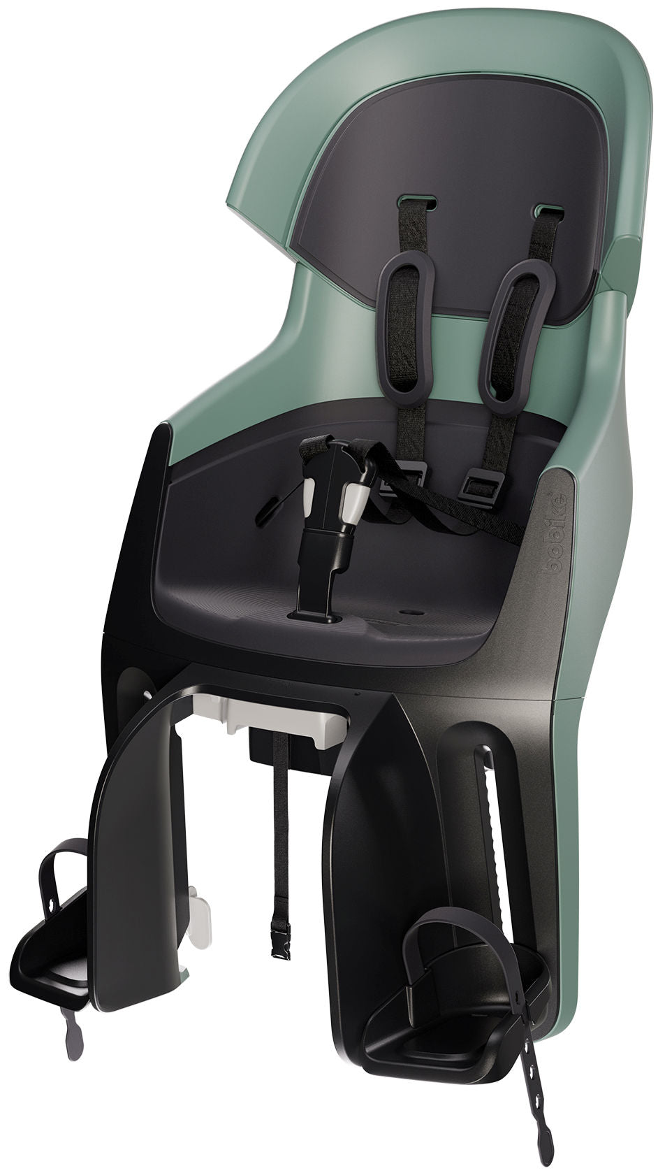 Kinderzitje achter Bobike Evolve Maxi - dragerbevestiging - Peppermint