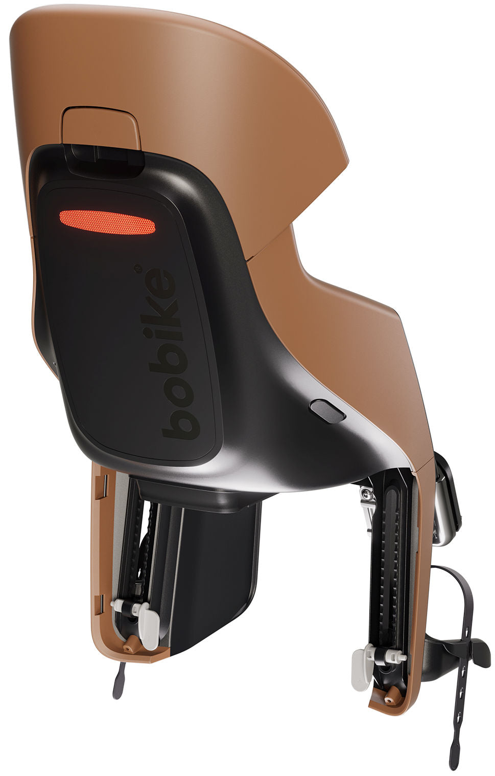 Kinderzitje achter Bobike Evolve Maxi - framebevestiging - Cinnamon Brown