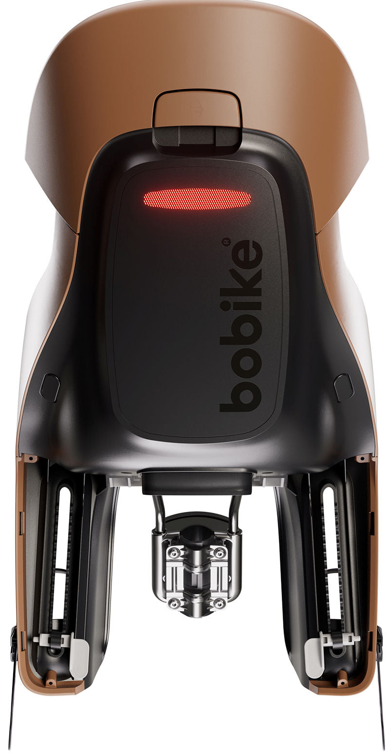 Kinderzitje achter Bobike Evolve Maxi - framebevestiging - Cinnamon Brown
