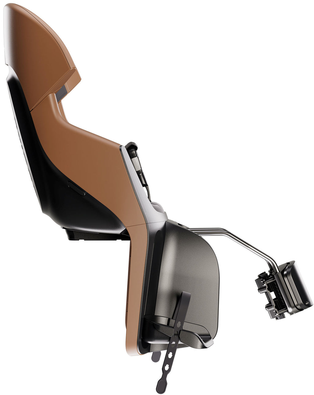 Kinderzitje achter Bobike Evolve Maxi - framebevestiging - Cinnamon Brown