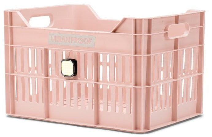 Gerecyclede Fietskrat Urban Proof Click 30 Liter - Pastelroze