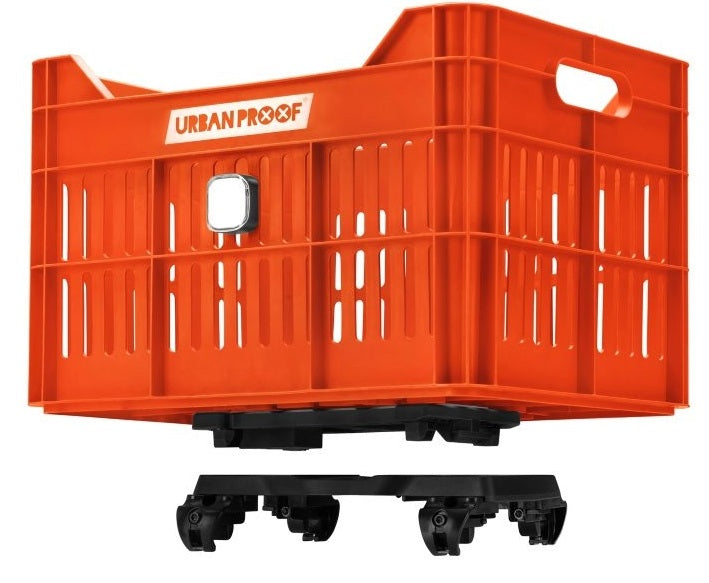Gerecyclede Fietskrat Urban Proof Click 30 Liter - Oranje
