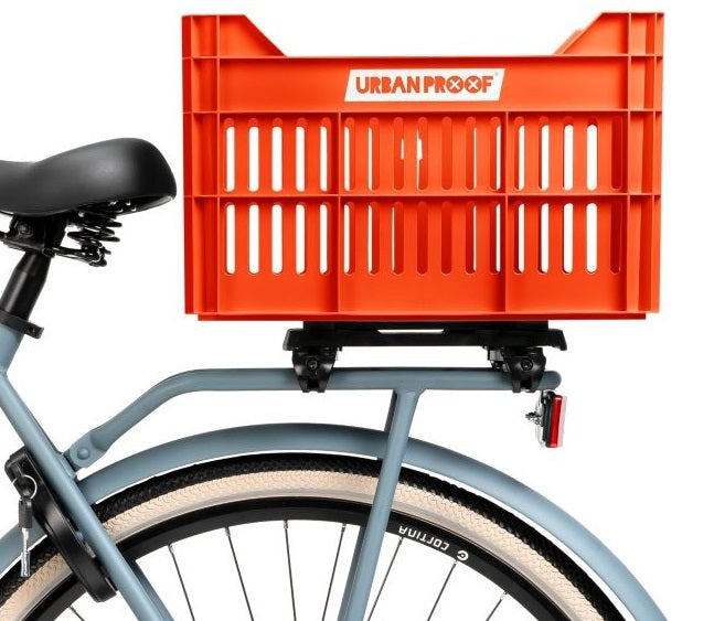 Gerecyclede Fietskrat Urban Proof Click 30 Liter - Oranje