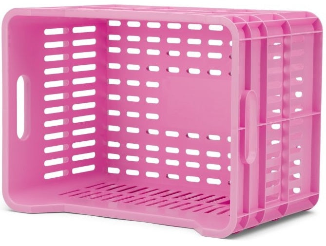 Gerecyclede Fietskrat Urban Proof Click 30 Liter - Felroze