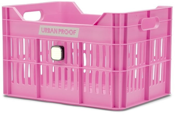 Gerecyclede Fietskrat Urban Proof Click 30 Liter - Felroze