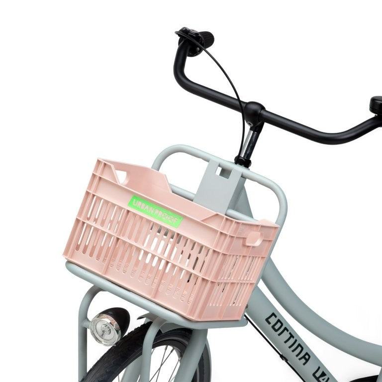 Gerecyclede Fietskrat Urban Proof Junior 15 Liter - Pastelroze