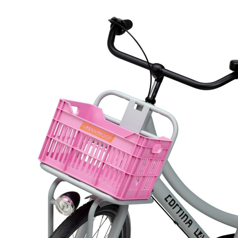 Gerecyclede Fietskrat Urban Proof Junior 15 Liter - Felroze