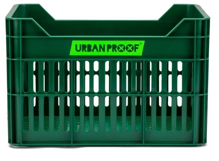 Gerecyclede Fietskrat Urban Proof Junior 15 Liter - Retro Groen