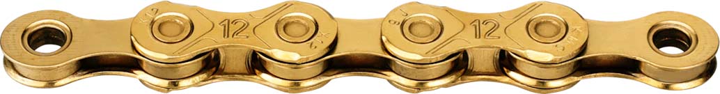 Ketting 12 speed KMC X12 126 schakels - Ti-N Gold