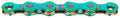 Ketting KMC X12 Waxed 126 schakels - aurora green
