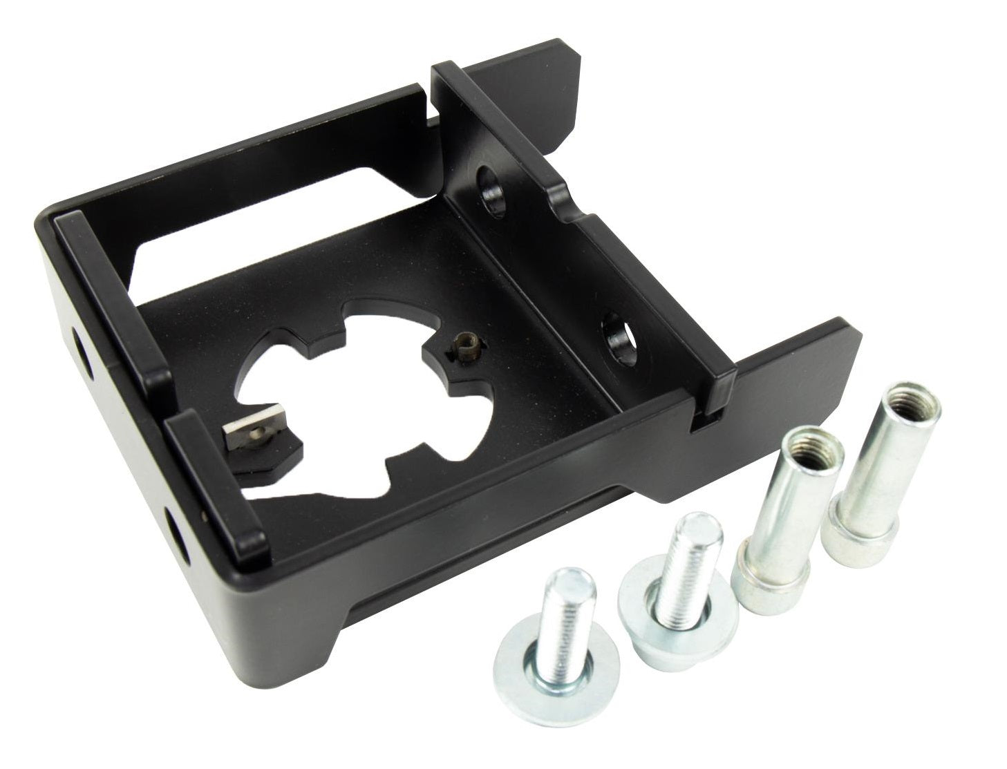 Ahead stuurpenadapter Qibbel 1 1/8" geïntegreerde kabels - zwart