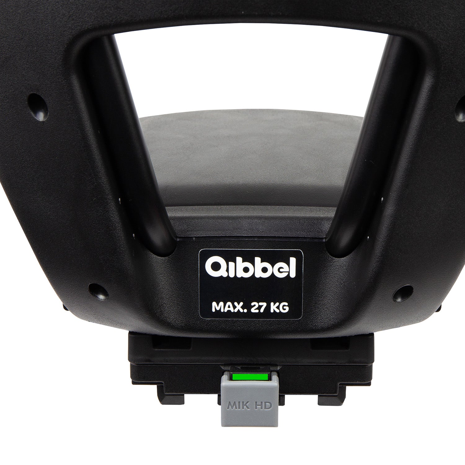 Kinderzitje achter Qibbel Junior 6+  -  MIK HD - met voetsteun en beschermplaat - Midnight Black