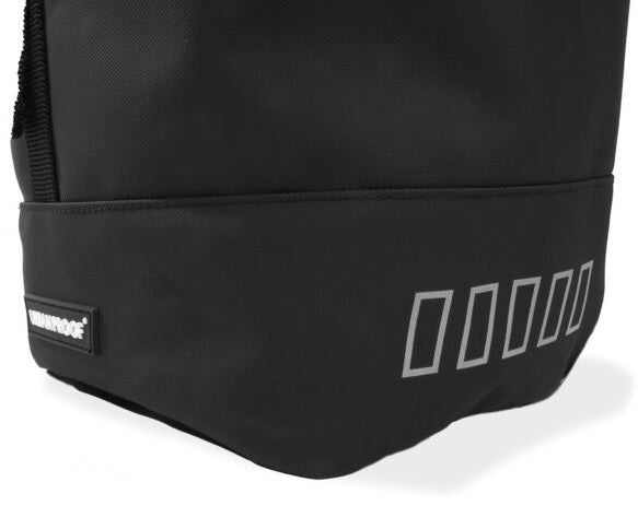 Gerecyclede enkele fietstas Urban Proof Rolltop 20 liter 30 x 15 x 42cm - groen