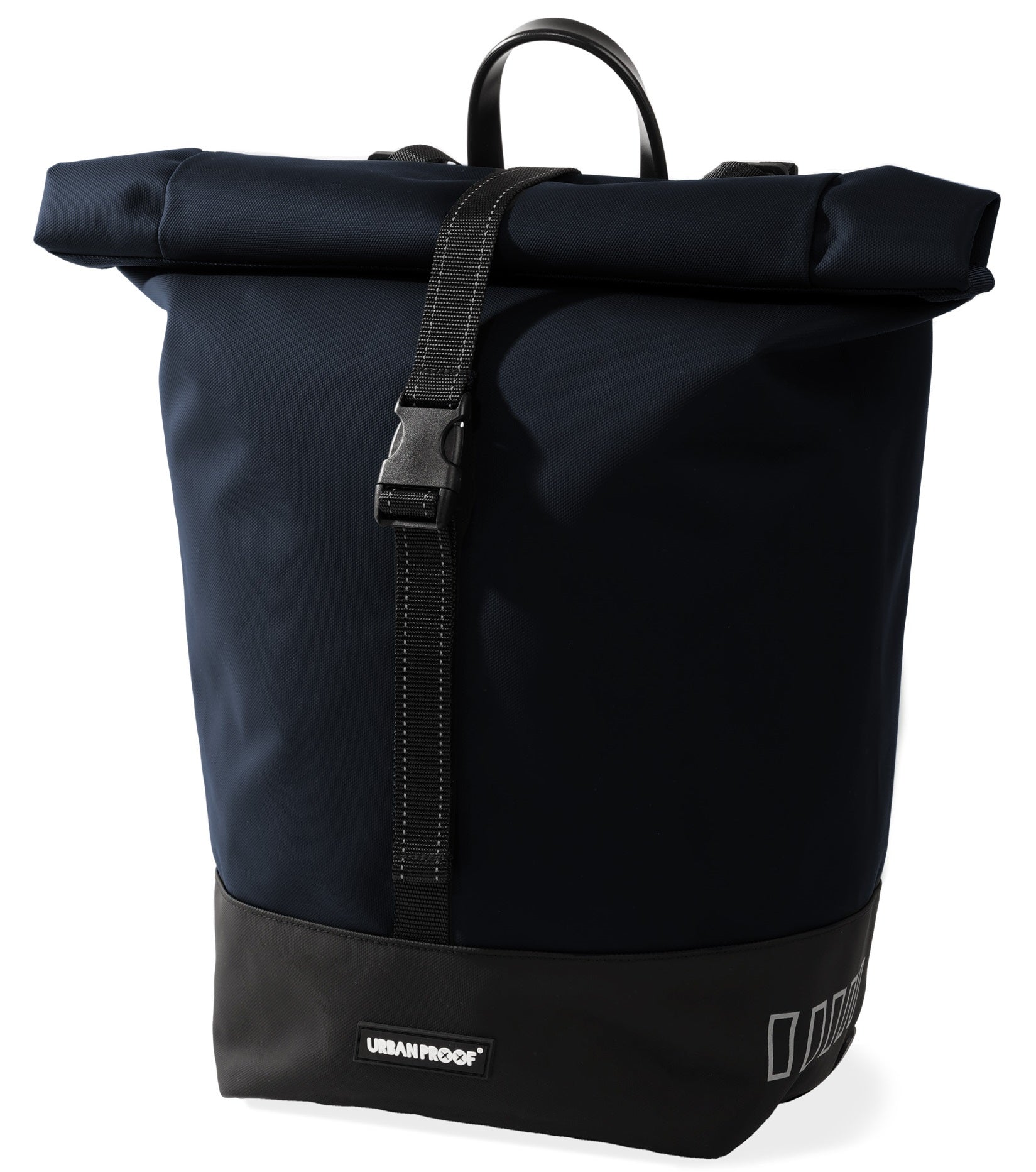 Gerecyclede enkele fietstas Urban Proof Rolltop 20 liter 30 x 15 x 42cm - blauw