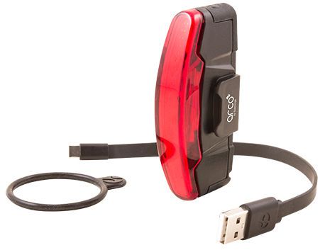Achterlicht Spanninga Arco XB Flash USB-C oplaadbaar