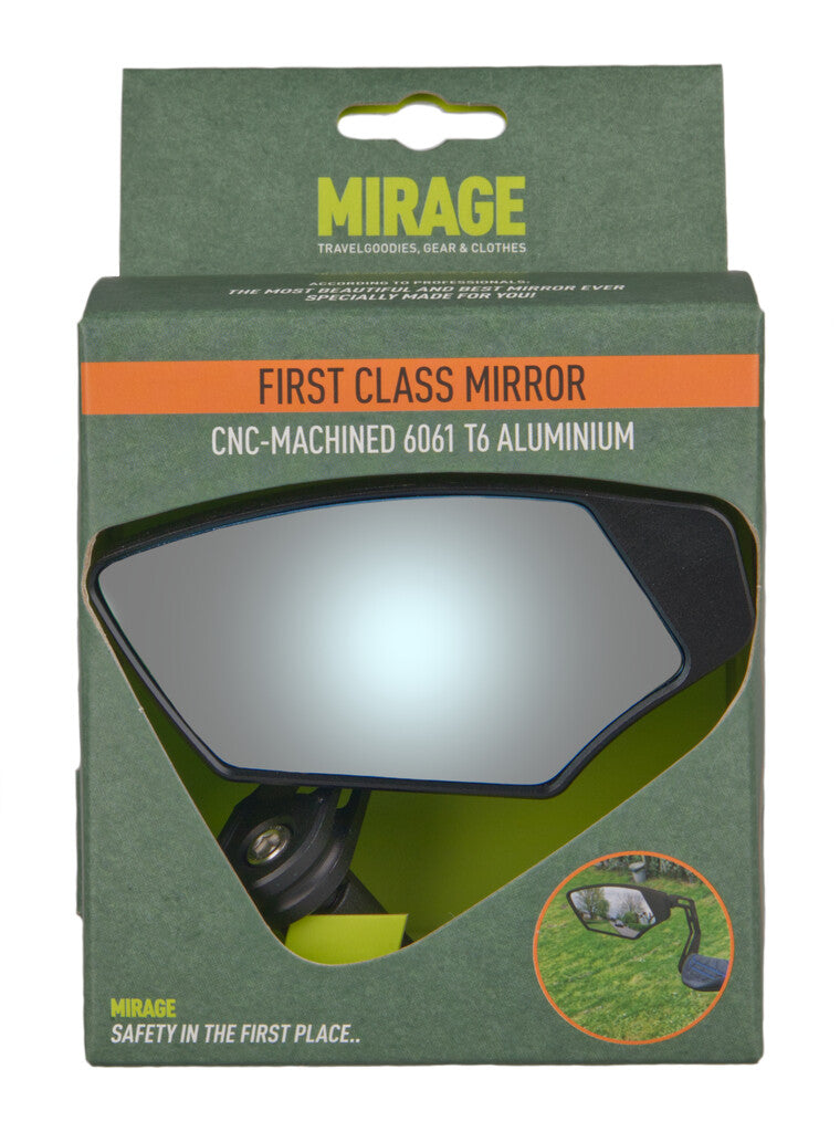 Spiegel Mirage links First Class dimmend glas - bar-end bevestiging - zwart