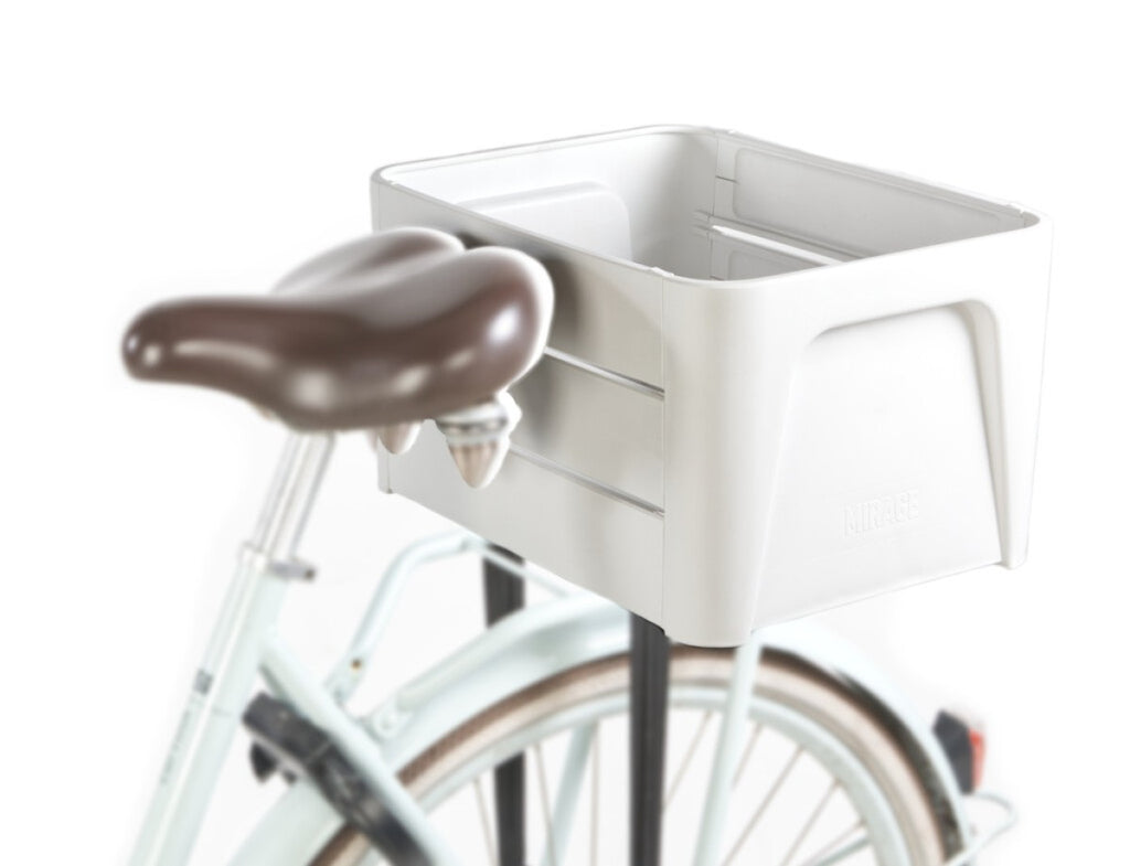 Fietskrat Mirage 'Klik  n Krat' - wit - 24L