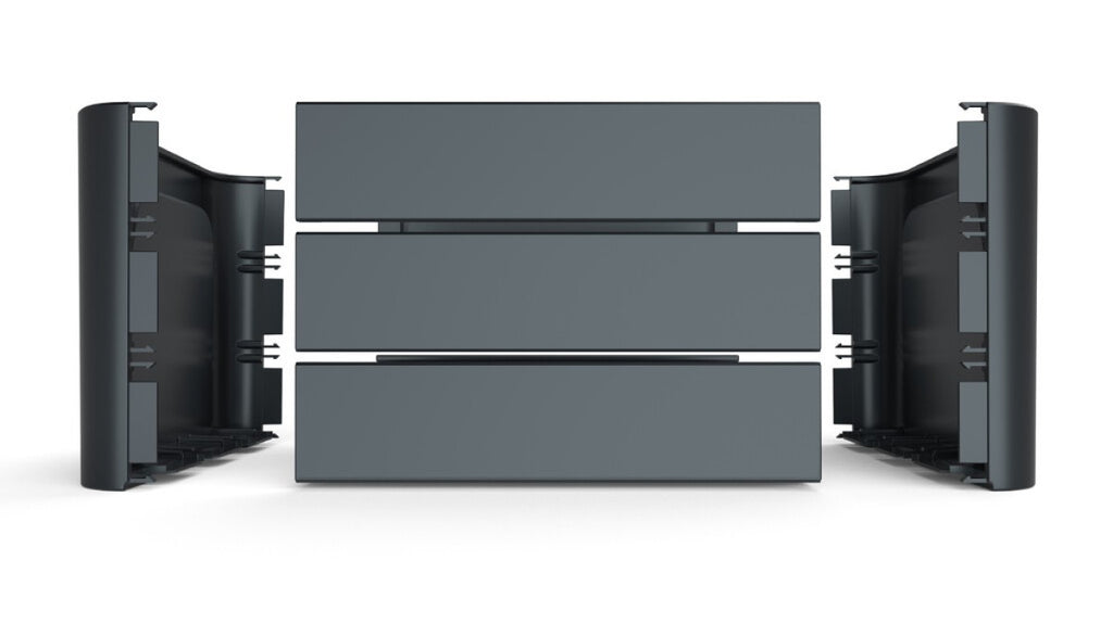 Fietskrat Mirage 'Klik 'n Krat' - grijs - 24L