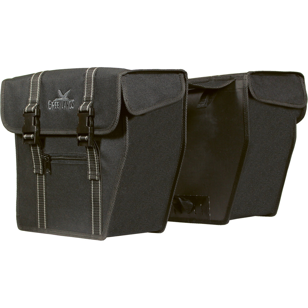 Dubbele fietstas Greenlands City 25 liter zwart