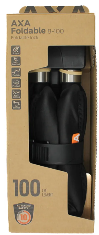 Vouwslot Axa Foldable 8-100 - zwart