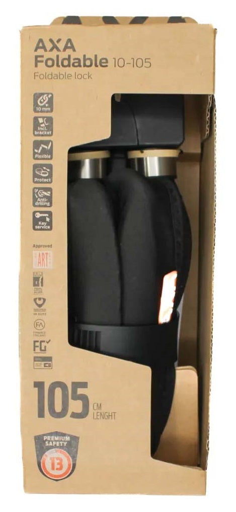 Vouwslot Axa Foldable 10 - 105 - zwart
