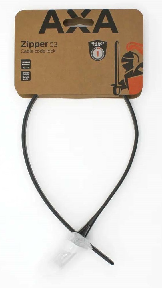 Zipper slot Axa 53cm/10mm - zwart