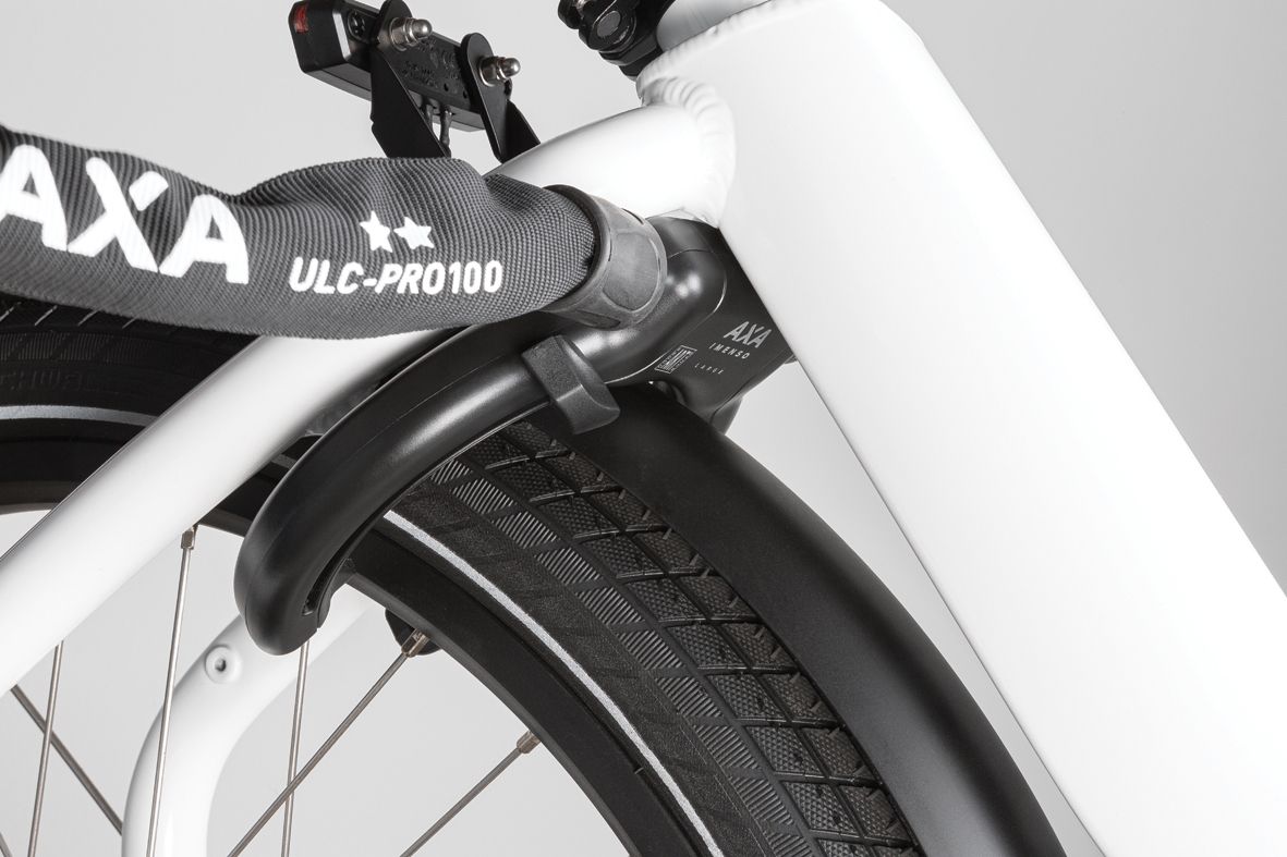 Ringslot Axa Imenso Large Retractable - zwart