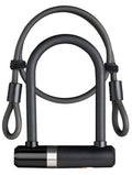 Beugelslot Axa Newton Mini + kabel 100/8 - zwart