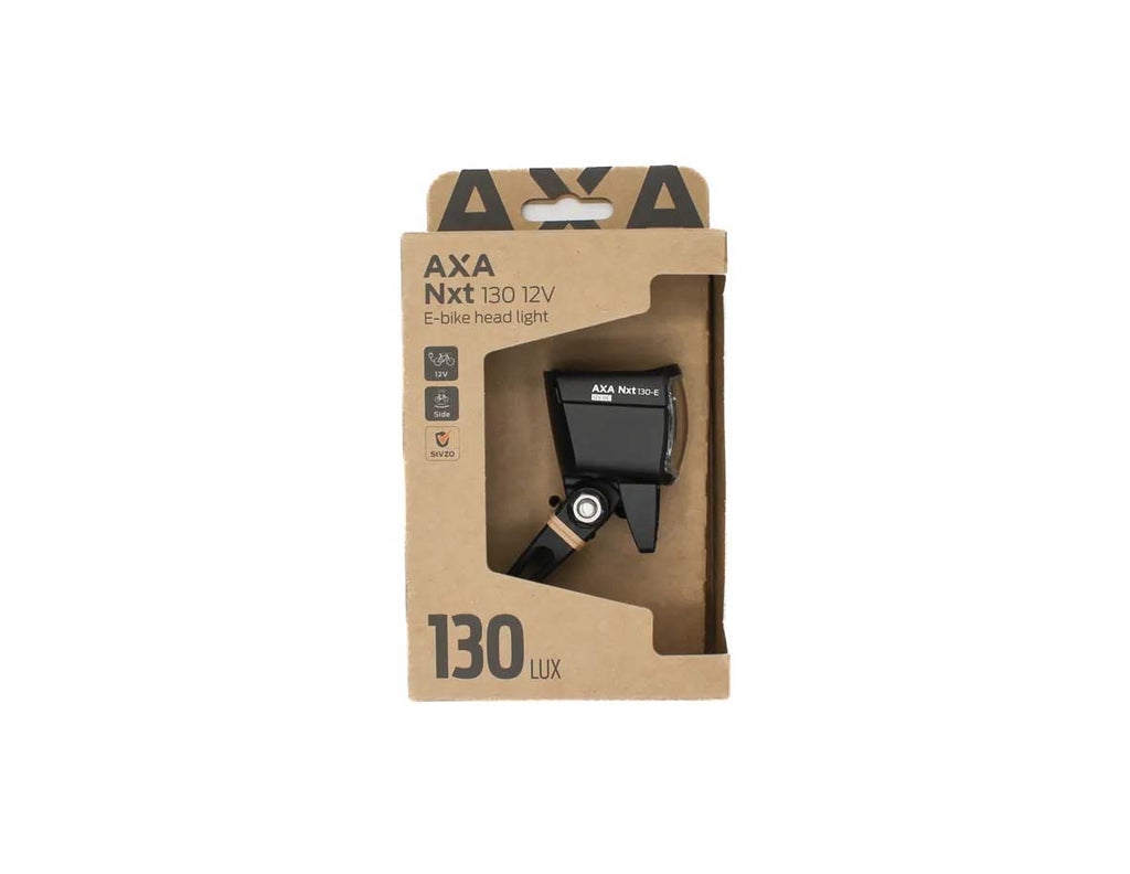 Koplamp Axa 130 E-BIKE 6-12V - zwart