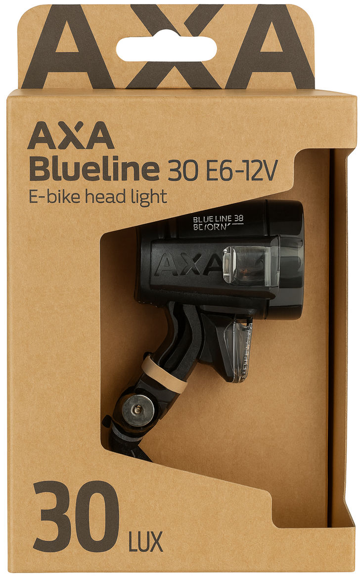 Koplamp Axa Blueline30 E-bike - zwart