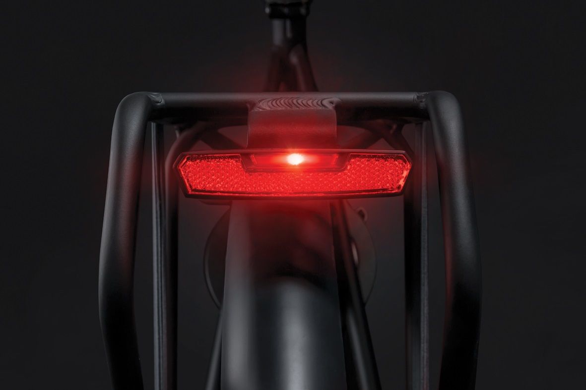 Dragerachterlicht Axa Juno E-Bike 6-12 Volt  80 mm - rood