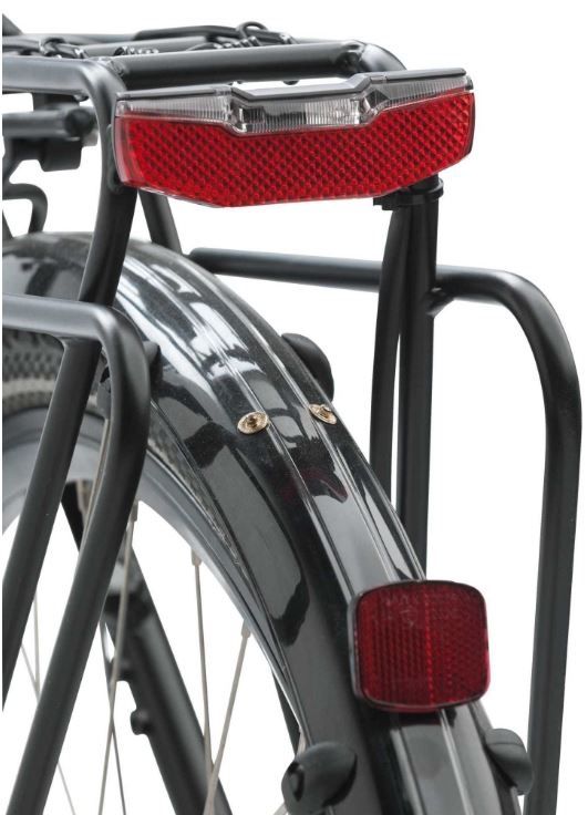 Dragerachterlicht Axa Blueline Steady E 6-12V 50 mm- rood