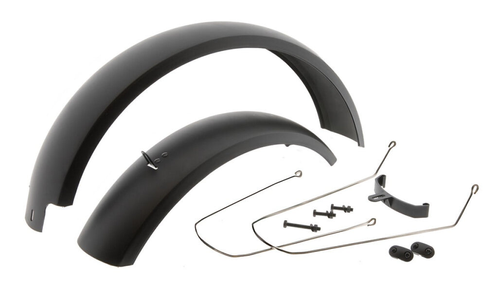 Spatbord set Mirage 20 Fatbike incl. bevestiging - zwart