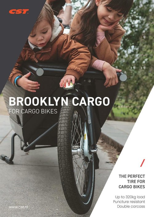 Buitenband CST Brooklyn Pro Cargo 26 x 2.15 / 55-559 - zwart met reflectie