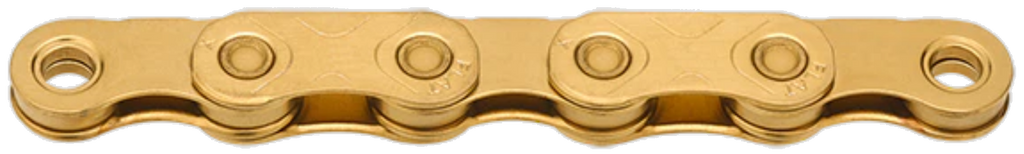 Ketting 12 speed KMC X Flat TiN Gold x 126L Waxed