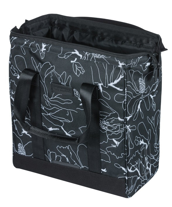 Fietsshopper Basil Grand Flower MIK 23L 12 x 35 x 35 cm - zwart