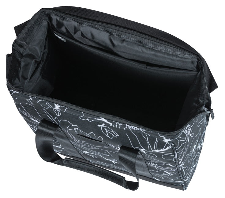 Fietsshopper Basil Grand Flower MIK 23L 12 x 35 x 35 cm - zwart